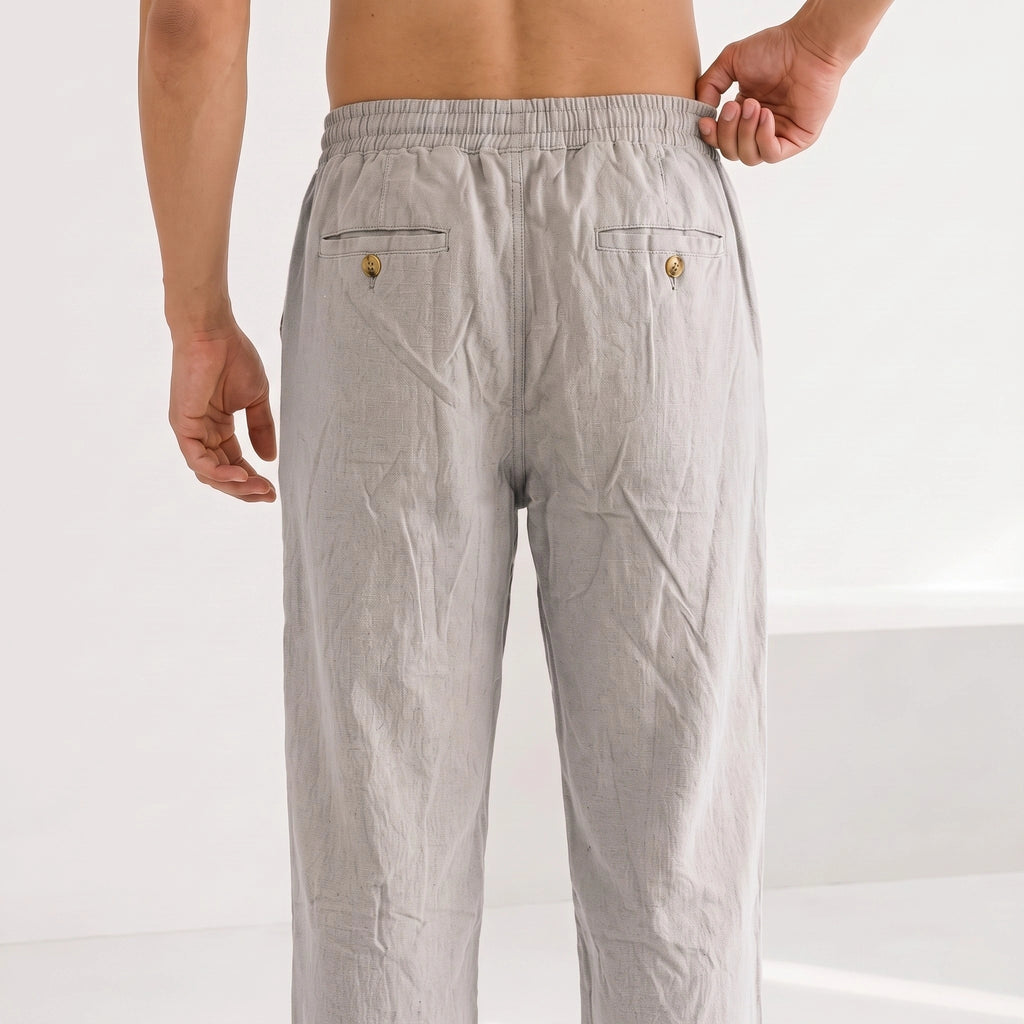 Straight Linen Pants