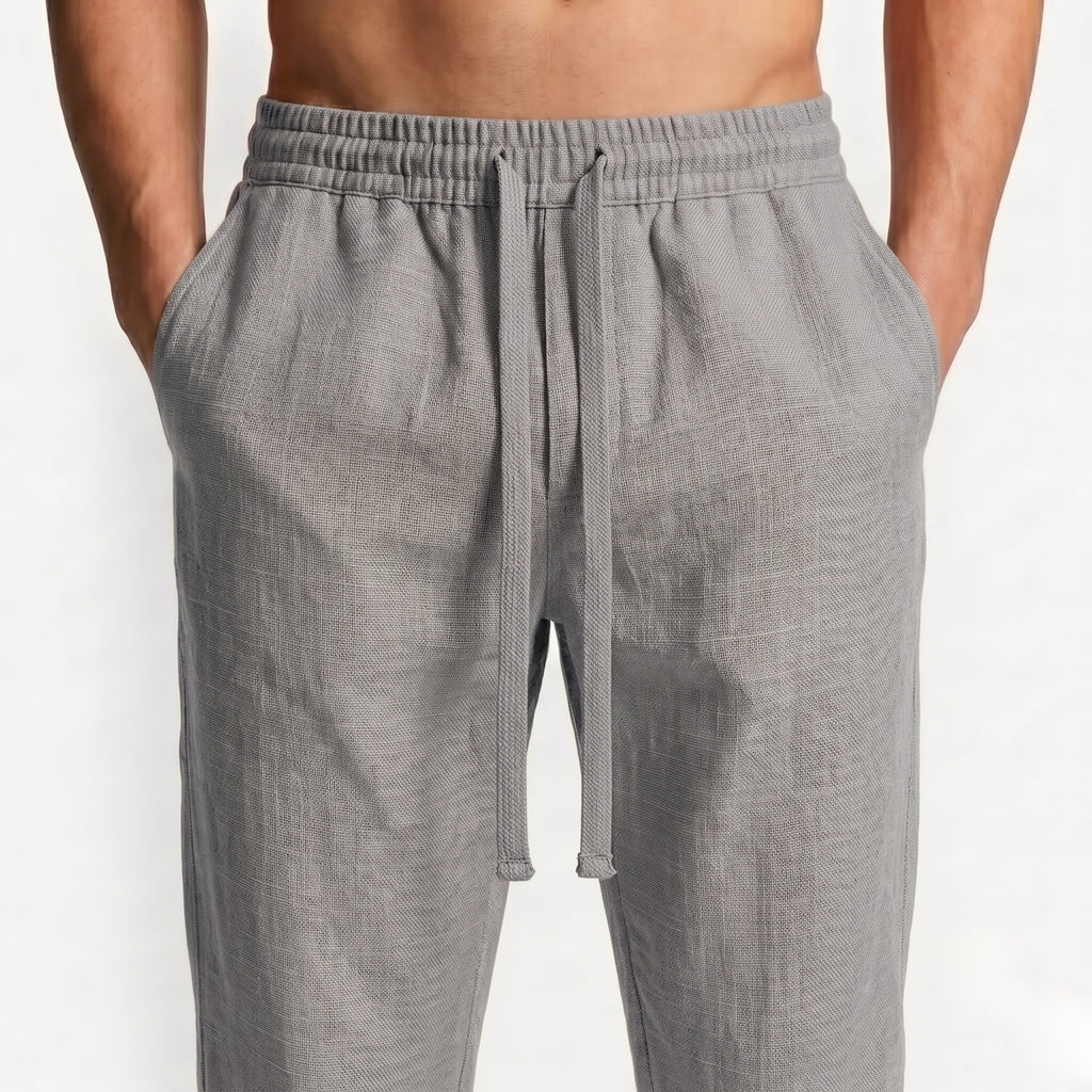 Straight Linen Pants