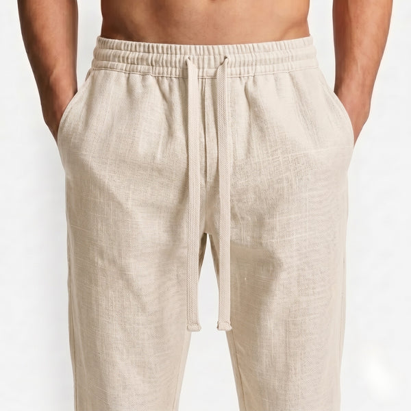 Straight Linen Pants