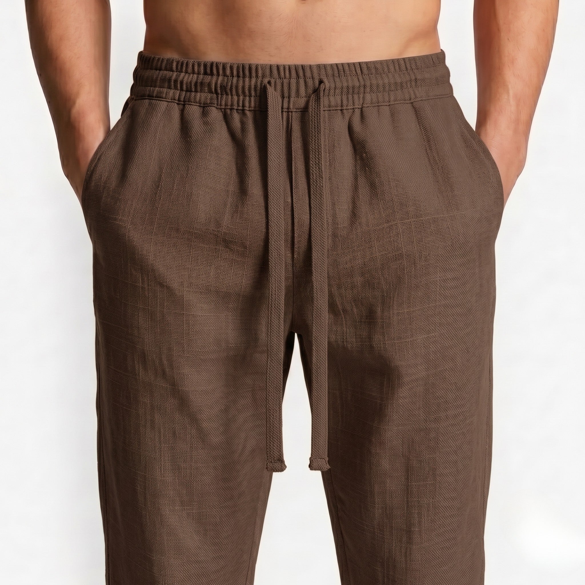 Straight Linen Pants