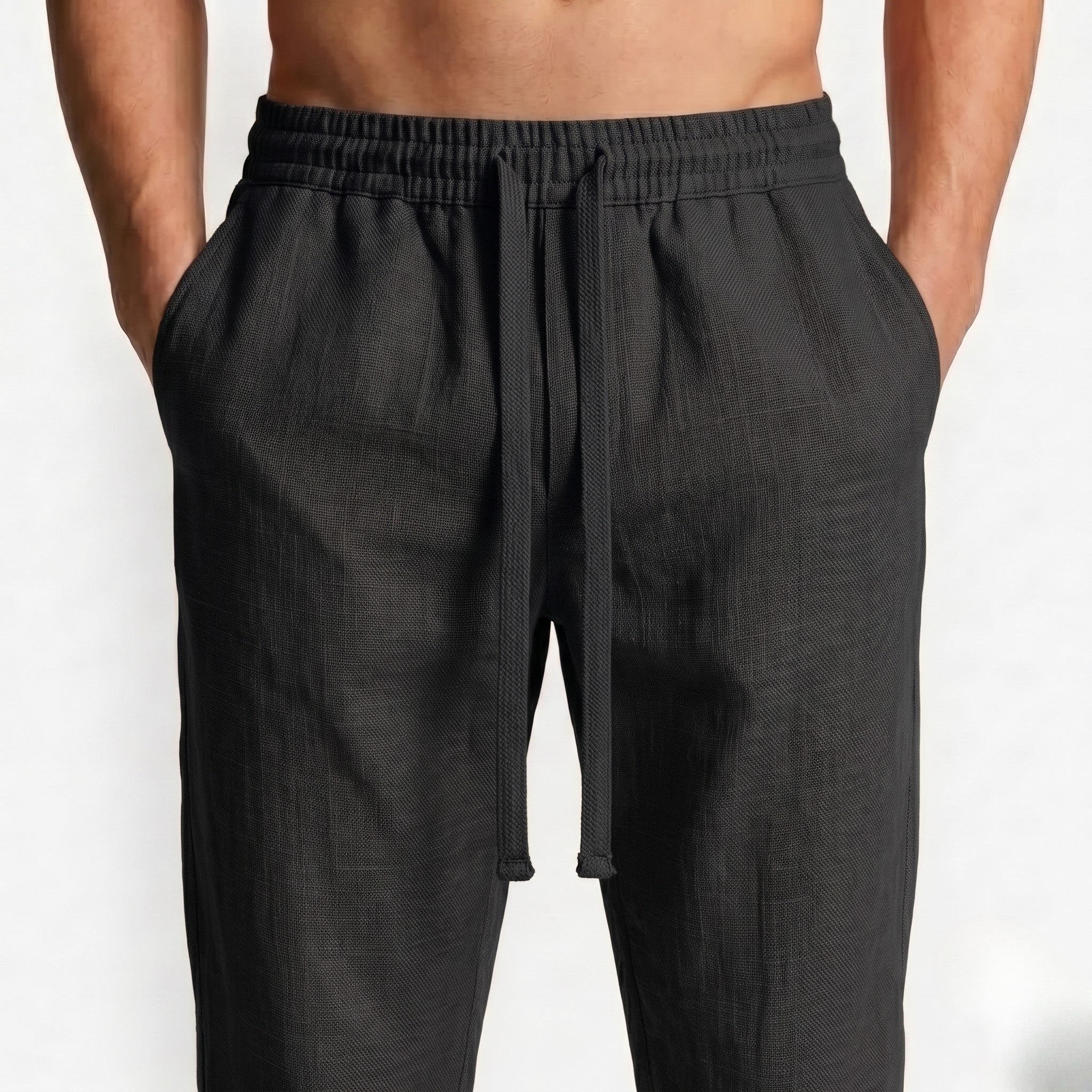 Straight Linen Pants