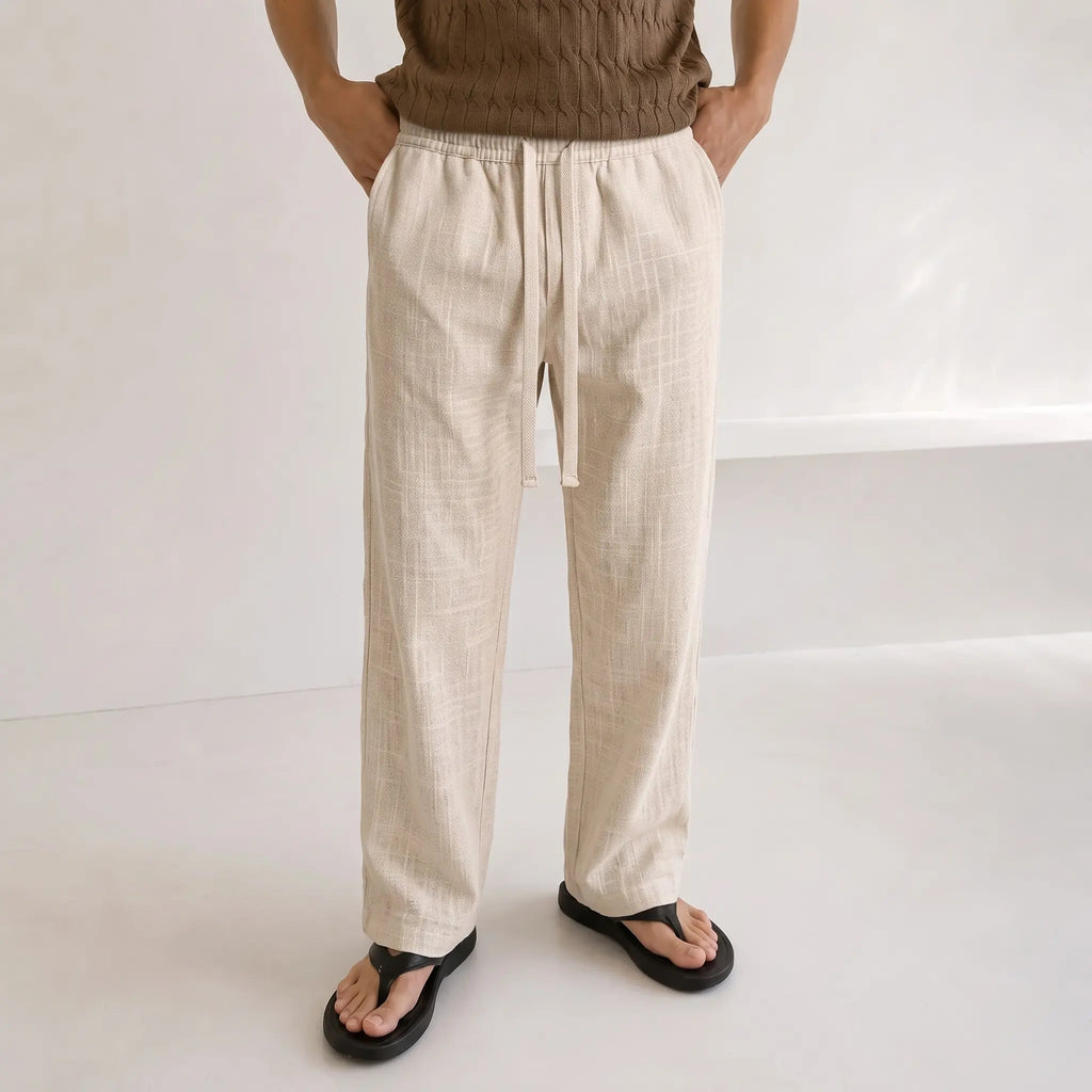 Straight Linen Pants