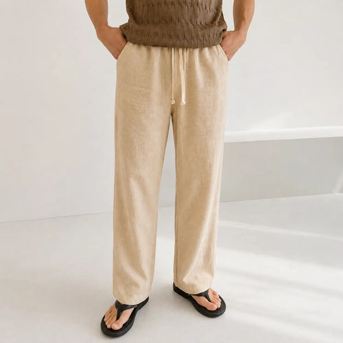 Straight Linen Pants