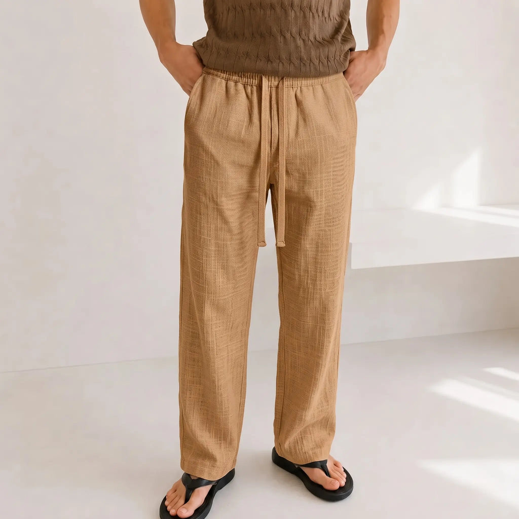 Straight Linen Pants